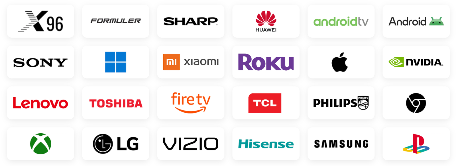 Compatibilité appareils